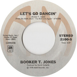 Booker T. Jones Let's Go Dancin' USED VINYL 7INCH SINGLE STYRENE