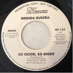 Brenda Russell (2) So Good, So Right USED VINYL 7INCH 45 RPM PROMO STEREO MONO