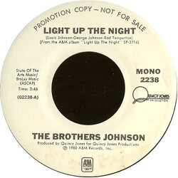 Brothers Johnson Light Up The Night USED VINYL 7INCH SINGLE 45 RPM PROMO