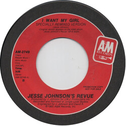 Jesse Johnson's Revue I Want My Girl USED VINYL 7INCH 45 RPM PROMO