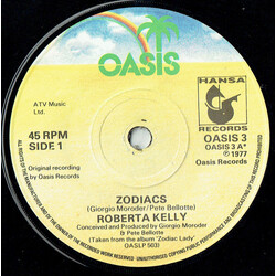 Roberta Kelly Zodiacs USED VINYL 7INCH 45 RPM SINGLE