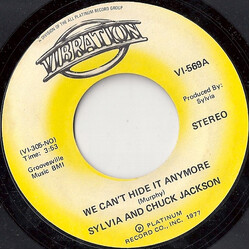 Sylvia Robinson / Chuck Jackson We Can't Hide It Anymore USED VINYL 7INCH 45 RPM