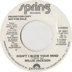 Millie Jackson Didn't I Blow Your Mind USED VINYL 7INCH 45 RPM PROMO STYRENE STEREO