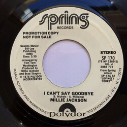 Millie Jackson I Can't Say Goodbye USED VINYL 7INCH 45 RPM PROMO STYRENE