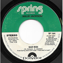 Millie Jackson Bad Risk / There You Are USED VINYL 7INCH 45 RPM SINGLE