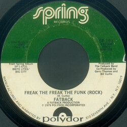 The Fatback Band Freak The Freak The Funk (Rock) USED VINYL 7INCH 45 RPM