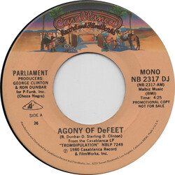 Parliament Agony Of Defeet USED VINYL 7INCH 45 RPM SINGLE PROMO