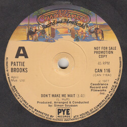 Pattie Brooks Don't Make Me Wait USED VINYL 7INCH 45 RPM PROMO