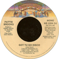 Pattie Brooks Got Tu Go Disco USED VINYL 7INCH 45 RPM SINGLE MONO STEREO PROMO