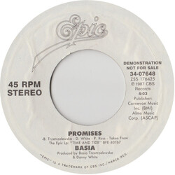 Basia Promises USED VINYL 7INCH 45 RPM SINGLE PROMO STYRENE STEREO