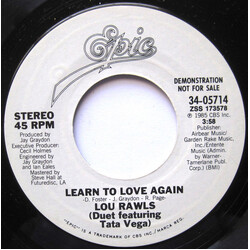 Lou Rawls / Tata Vega Learn To Love Again USED VINYL 7INCH 45 RPM PROMO STYRENE STEREO