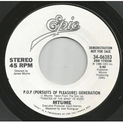 Mtume P.O.P. (Pursuits Of Pleasure) Generation USED VINYL 7INCH 45 RPM SINGLE PROMO STEREO