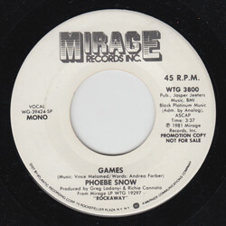 Phoebe Snow Games USED VINYL 7INCH 45 RPM SINGLE PROMO STEREO MONO
