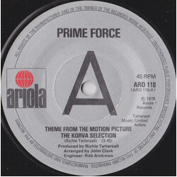 Prime Force Theme From The Motion Picture The Korva Selection USED VINYL 7INCH 45 RPM SINGLE PROMO