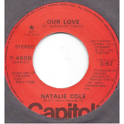 Natalie Cole Our Love USED VINYL 7INCH PROMO