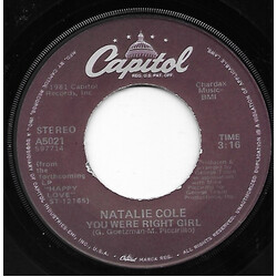 Natalie Cole You Were Right Girl USED VINYL 7INCH 45 RPM SINGLE