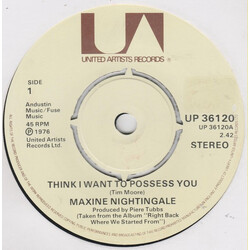 Maxine Nightingale Think I Want To Possess You USED VINYL 7INCH 45 RPM