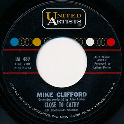 Mike Clifford Close To Cathy USED VINYL 7INCH 45 RPM SINGLE STYRENE MONO