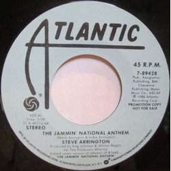 Steve Arrington The Jammin' National Anthem USED VINYL 7INCH 45 RPM PROMO