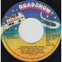 The Wonderland Band Paradise Island USED VINYL 7INCH 45 RPM PROMO