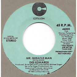 Dee Edwards Mr. Miracle Man USED VINYL 7INCH 45 RPM PROMO