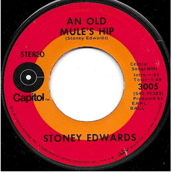 Stoney Edwards An Old Mule's Hip / A Two Dollar Toy USED VINYL 7INCH 45 RPM