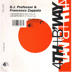 DJ Professor / Francesco Zappalà We Gotta Do It USED VINYL 7INCH 45 RPM