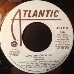 Spinners Long Live Soul Music USED VINYL 7INCH SINGLE PROMO STEREO MONO