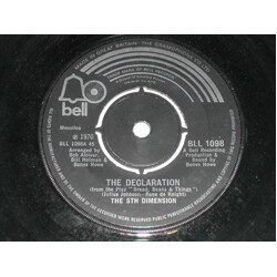 The Fifth Dimension The Declaration USED VINYL 7INCH 45 RPM SINGLE