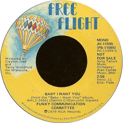Funky Communication Committee Baby I Want You USED VINYL 7INCH 45 RPM PROMO STEREO MONO