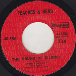 Peaches & Herb The Sound Of Silence USED VINYL 7INCH 45 RPM SINGLE