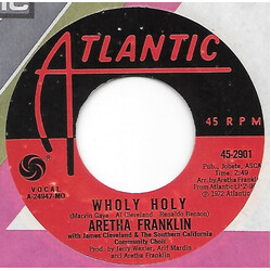 Aretha Franklin / Rev. James Cleveland / The Southern California Community Choir Wholy Holy USED VINYL 7INCH 45 RPM SINGLE STYRENE