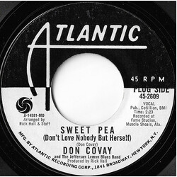 Don Covay And The Jefferson Lemon Blues Band Sweet Pea (Don't Love Nobody But Herself) / C. C. Rider Blues USED VINYL 7INCH 45 RPM PROMO
