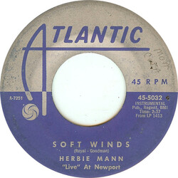 Herbie Mann Soft Winds / The Girl From Ipanema USED VINYL 7INCH 45 RPM