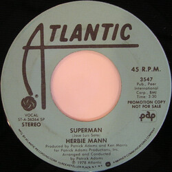Herbie Mann Superman USED VINYL 7INCH 45 RPM PROMO
