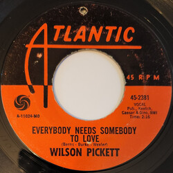Wilson Pickett Everybody Needs Somebody To Love / Nothing You Can Do USED VINYL 7INCH 45 RPM SINGLE