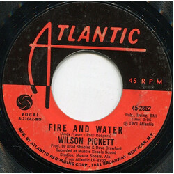 Wilson Pickett Fire And Water USED VINYL 7INCH 45 RPM STYRENE