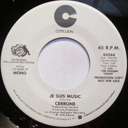 Cerrone Je Suis Music USED VINYL 7INCH 45 RPM PROMO STEREO MONO