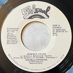 Double Exposure Perfect Lover USED VINYL 7INCH 45 RPM SINGLE PROMO STYRENE STEREO MONO