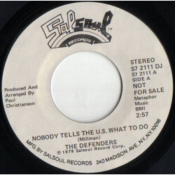 The Defenders (5) Nobody Tells The U.S. What To Do USED VINYL 7INCH 45 RPM PROMO