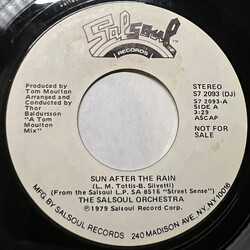 The Salsoul Orchestra Sun After The Rain USED VINYL 7INCH 45 RPM SINGLE PROMO STYRENE STEREO MONO