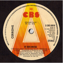 Cerrone Je Suis Music USED VINYL 7INCH 45 RPM SINGLE PROMO