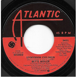 Bette Midler Storybook Children USED VINYL 7INCH 45 RPM SINGLE