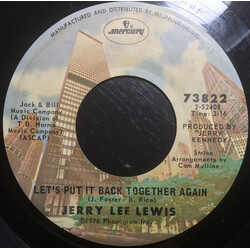 Jerry Lee Lewis Let's Put It Back Together Again USED VINYL 7INCH 45 RPM