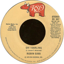 Robin Gibb Oh! Darling USED VINYL 7INCH 45 RPM SINGLE