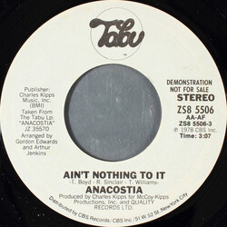 Anacostia Ain't Nothing To It USED VINYL 7INCH 45 RPM PROMO STYRENE STEREO MONO