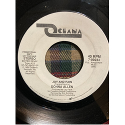 Donna Allen Joy And Pain USED VINYL 7INCH SINGLE PROMO