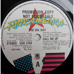 The 8th Day Call Me Up USED VINYL 7INCH SINGLE PROMO