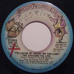 The Checkmates Ltd. I'm Laying My Heart On The Line / Make Love To Your Mind USED VINYL 7INCH 45 RPM STEREO