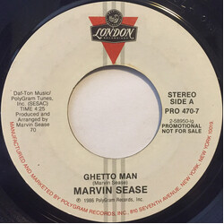 Marvin Sease Ghetto Man USED VINYL 7INCH 45 RPM PROMO